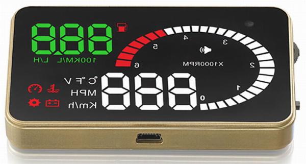 Ouchuangbo 3 inch car radio gps nav head up display screen and high-definition display Multi-color