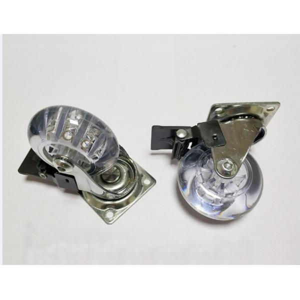 35mm clear caster polyurethane wheels furniture casters swivel wheels