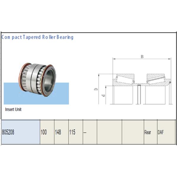 805208 DAF Truck Wheel Bearing High Performance Trailer Hub Bearing