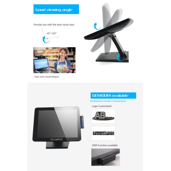 Бренд 1280*1024 Lcd OEM стойка металла держателя стены монитора экрана касания 17 дюймов