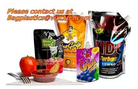 Gallon Liter Plastic Flasks Liquor Cruise Pouches Reusable Liquid Spout Bags Transparent Drinking Pouch