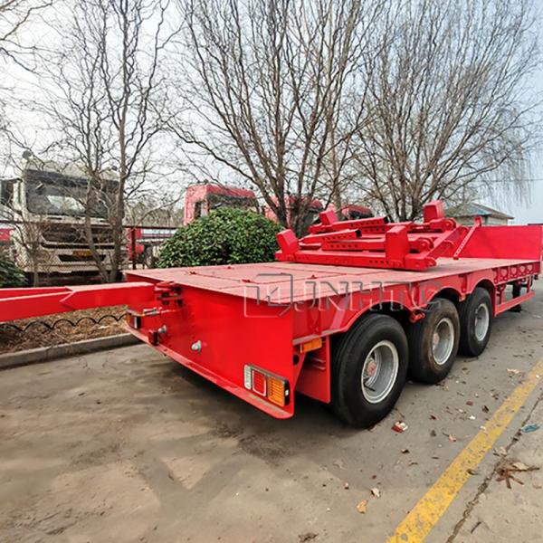Gooseneck Lowbed Trailer Lowboy Axle for Sale High Quality 60 Tons 4 Axles Steel Truck Trailers Low Bed Truck Trailer
