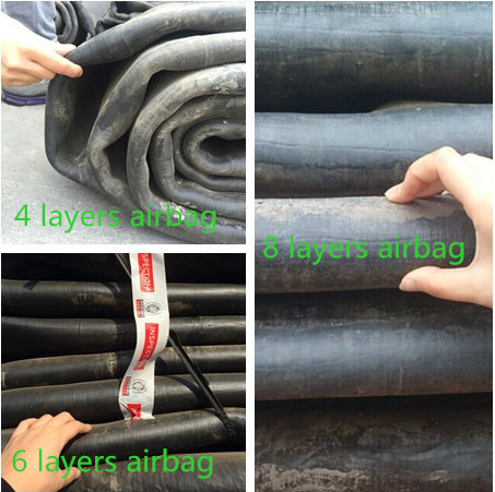 Marine Floating And Lifting Rubber Airbag Rollers Diameter 1.5m