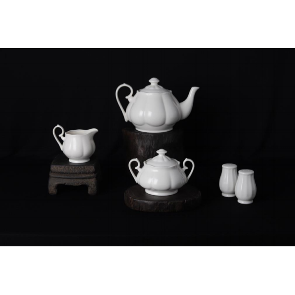 new bone china - tea set /tea pot/sugar pot/creamer/tureen  white glaze for daily used ceramics