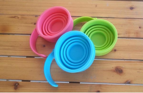 Coffee Drinking Silicone Drinking Cups Food Grade With Customized Logo 170ml