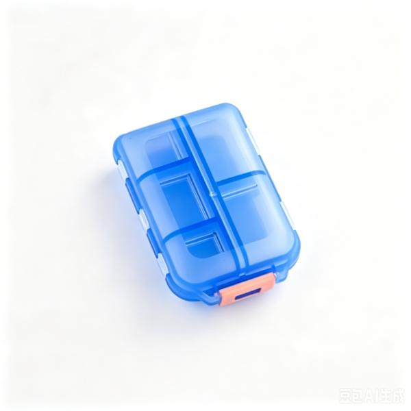 Travel Pill Organizer - 10 Compartments Pill Case, Compact and Portable Pill Box, Perfect for On-The-Go Storage, Pill Holder for Purse