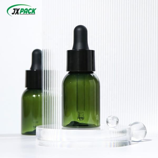 Transparent Skin Care Serum Dropper Bottle PET Plastic Sealing Type Pump Sprayer Bottle