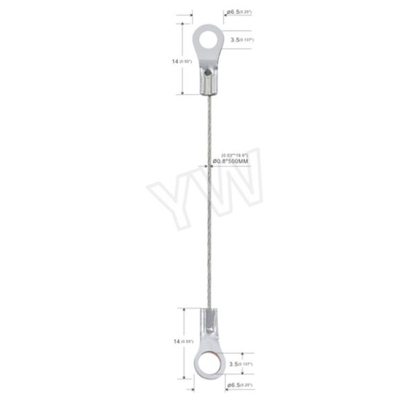 Набор подвеса провода отверстии вися талрепы стального провода 0,8 Мм диаметра