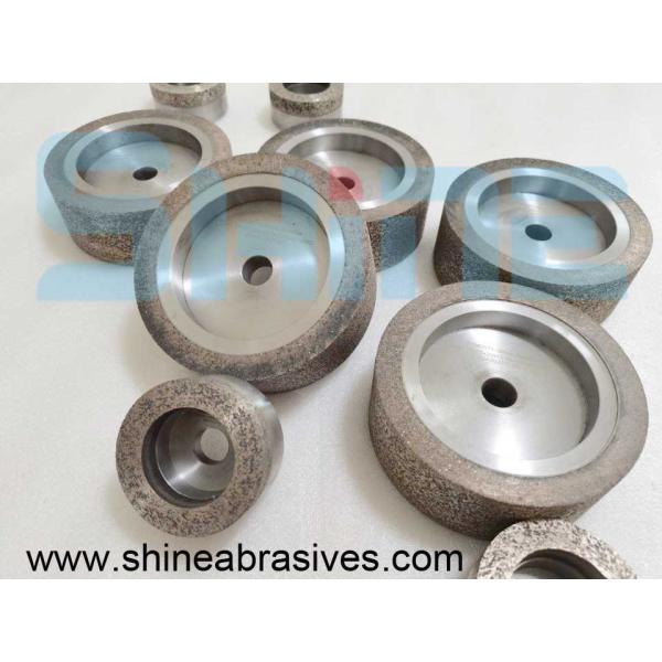 Металл абразивов блеска скрепляет колесо чашки диаманта для стеклянного меля полируя двойного кромкострогательного станка