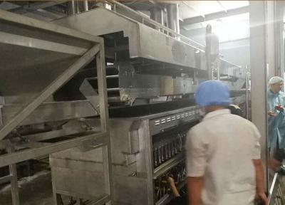 Máquina contínua automática da frigideira para a fritura do amendoim/da porca/amêndoa de caju