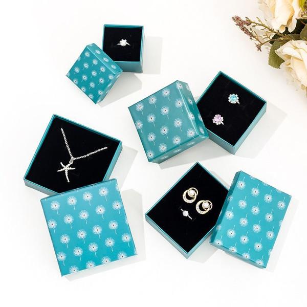 Luxury Paper Jewelry Boxes Offset Printing Necklace Earring Cardboard Gift Packaging Box