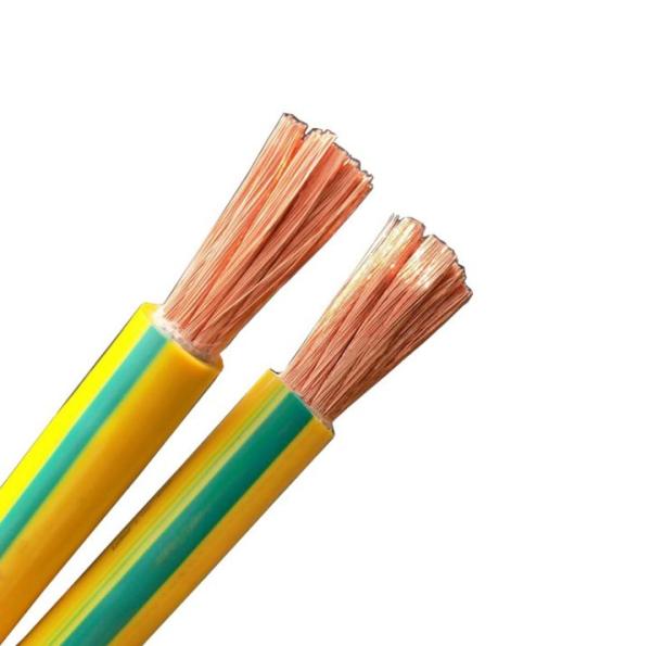 Yellow Green 450/700V PVC Insulated Electric Wire CU Earth Grounding Cable