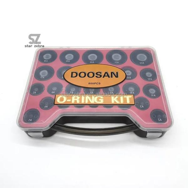 800PCS/box O-Ring kit for Doosan Excavator Repair Seal Box Kit