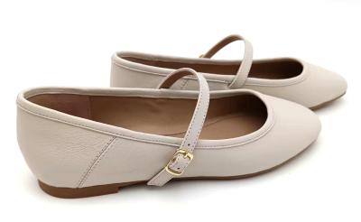 Fashionable Pink Flat Ballerina Shoes With Round Toe Shape OEM ODM