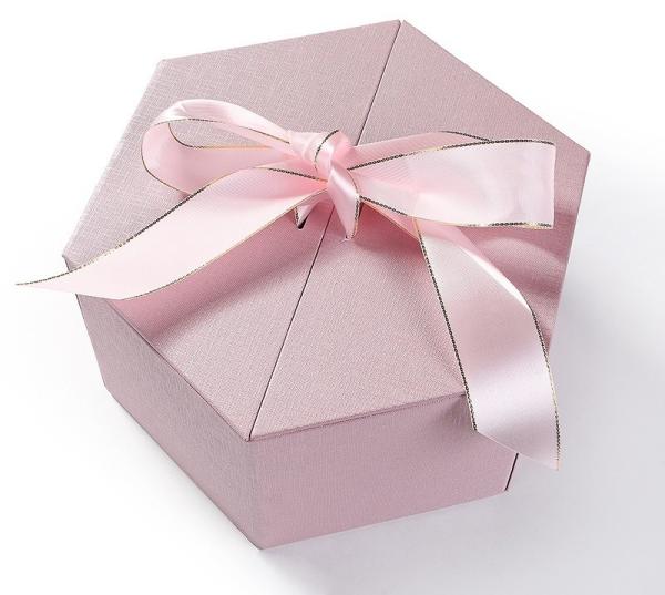 Custom Hexagonal Jewelry Gift Box with Satin Lining