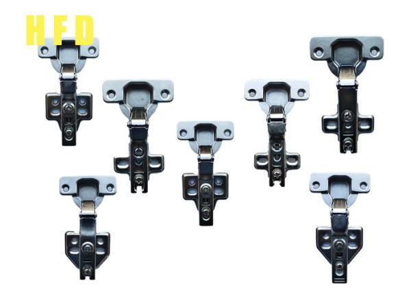 Iron Nickel Plated 4 Hole Kitchen Cabinet Door Hinges 110 Degree