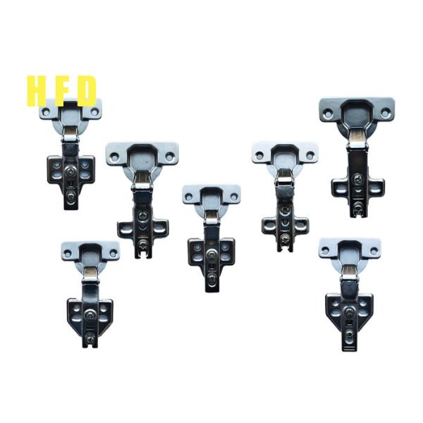 Iron Nickel Plated 4 Hole Kitchen Cabinet Door Hinges 110 Degree