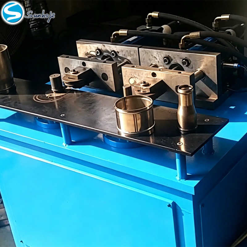 Hydraulic Radiator Inlet & Outlet Tube End Forming Machine | Copper & Aluminum Pipe Forming Equipment