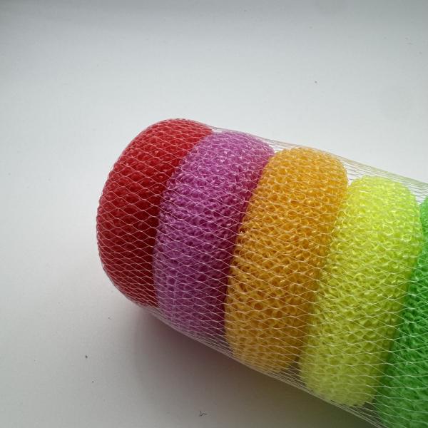 Premium PP Ball Scourer Non-Scratch Kitchen Scrubber 6-Pack