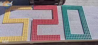 Customizable Colour Patterns FRP Grating Walkway 38*38mm Easy Installation