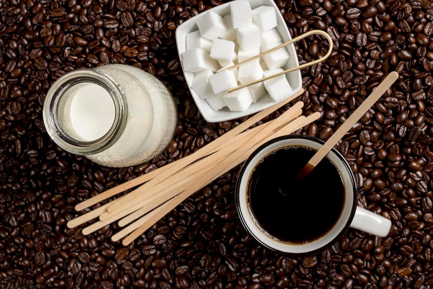 140mm Coffee Sticks – Eco-Friendly Disposable Utensils
