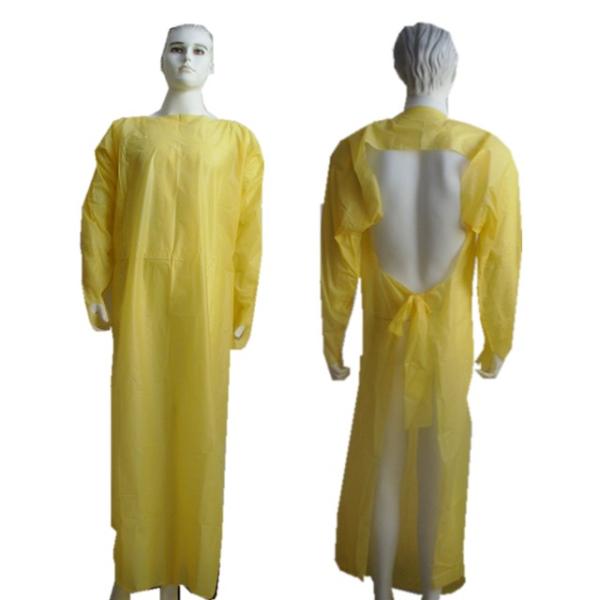 Disposable Hospital Medical CPE Polyethylene Isolation Gown