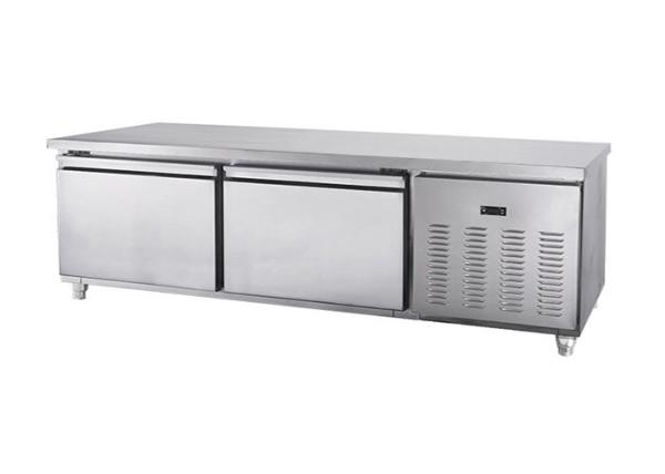 Equipamento comercial da cozinha da temperatura dobro 2 portas SS mais frios 1.5m para a cozinha do hotel