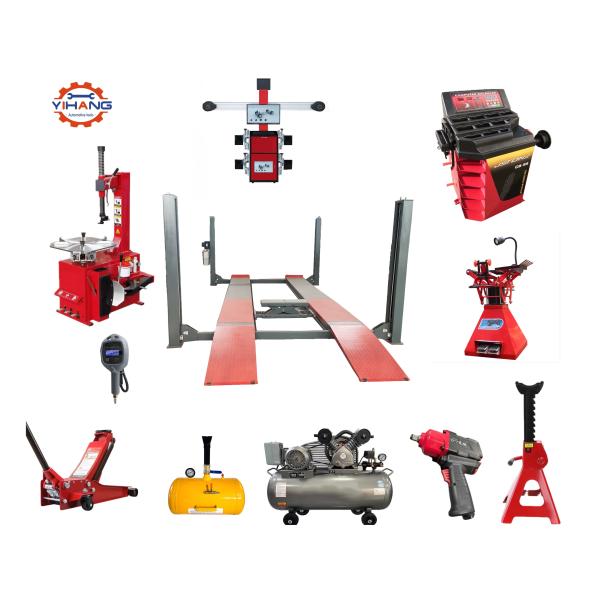 Customer Request 4 Post Car Lift Wheel Alignment Machine Tire Changer Wheel Balancer