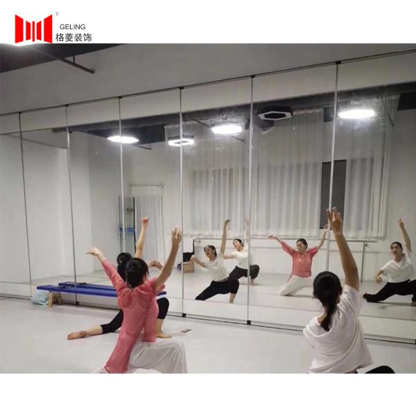Tempered Mirror Glass Movable Wall Glazed Office Interior Glass Partitioning