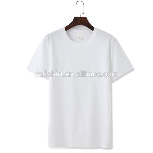 Short Sleeve Cotton Blank Premium Flat Hem Basic T-Shirts Wholesale