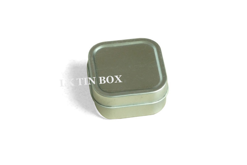 Rectangular Metal Tin Box With Window Hinge Gift Cards Packaging Small Metal Tins