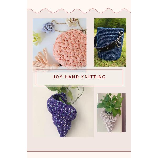 1/0.3NM 100% Polyester T Shirt Wool Yarn Fancy Crochet Yarn For Hand Carded Rugs Carpets