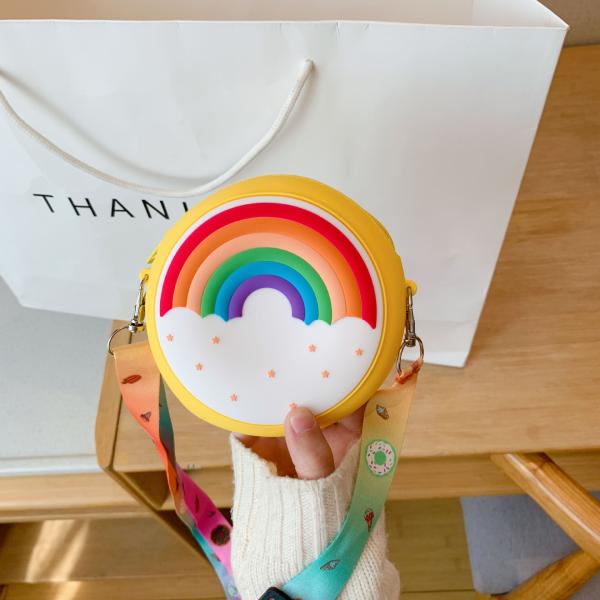 Силиконовый монетный кошелек с ключами Милая радужная бабочка Поднос для переодевания сумка Макияж сумка кошелек кошелек чемодан с ремешкой