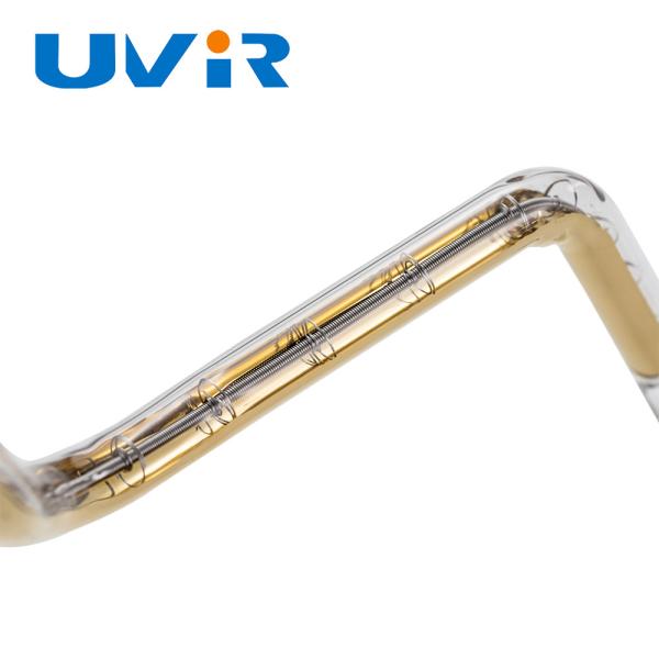 Tuyaux de chauffage à infrarouge au quartz d'or UVIR 1800-2200°C