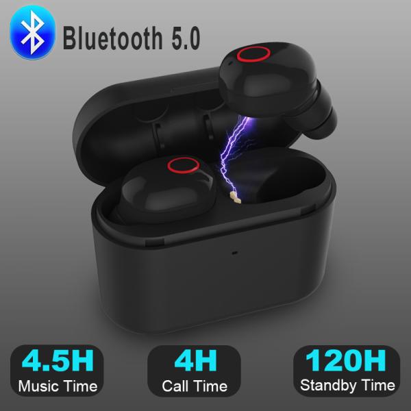 Наушника Bluetooth наушников наушников Bluetooth 5,0 наушники невидимого беспроводного хэндс-фри резвятся шлемофон игры Earbuds