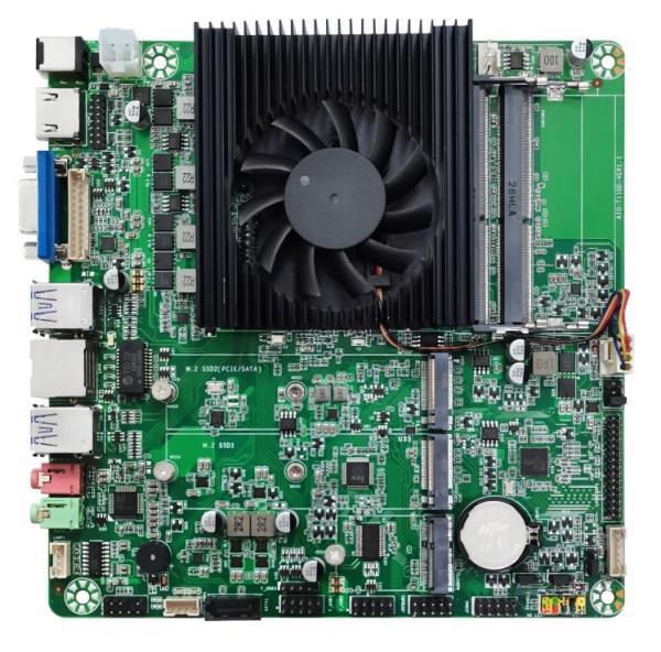 インテルのインダストリアル 11代目 タイガーレイク U I3 I5 I7 ミニ・オックス メインボード 6 コム 搭載 2 DDR4 64GB LVDS