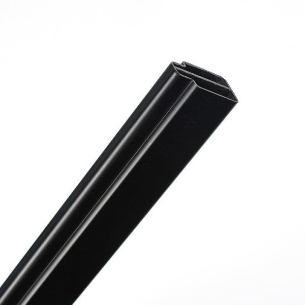 High Strength Abs Plastic Strips Black Channel PVC Trim Strip Profiles Customized