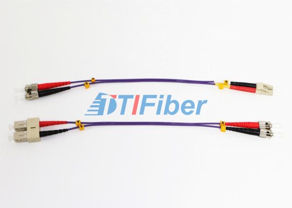 ST UPC Fiber Optic Patch Cord OM2 62.5 With ROHS Optical Cable Fiber Optic Jumper