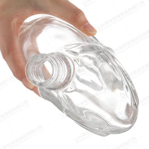 Прозрачное стекло Ликер Вино стекло Виски стеклянная бутылка с запечатанной пробковой крышкой и универсальный