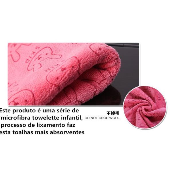 Microfiber baby towel,Brushed strong absorbent baby bath kids cartoon printing soft