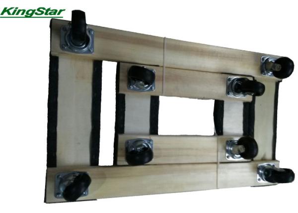 Carpeted Both End 4 Wheel Furniture Dolly 30 X 18 Inch / 18 X 12 Inch For Mobile Tools
