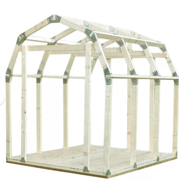 Easy Shed Kit com Truss Design Padrão 7 x 8 pés Peak Roof Storage Shed Bracket
