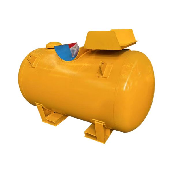 High Capacity Cylindrical Pressure Container with Fusible Elements At 140C and 150 Psi Pressure Rating for 500 Gallons Storage
