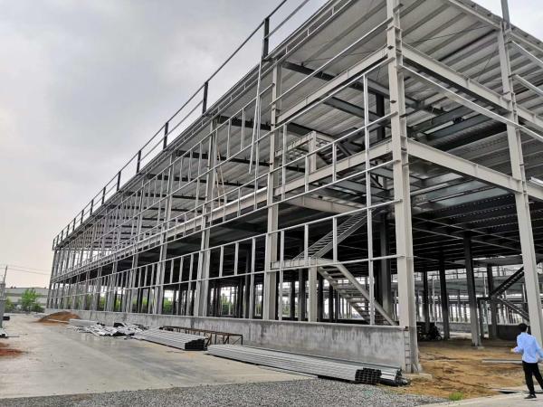 Durable Q345B Workshop Steel Structure With High Strength Bolt & Screw