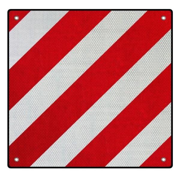 500x500 Reflective Motorhome Rear Warning Sign Aluminium Bike Rack Warning Sign