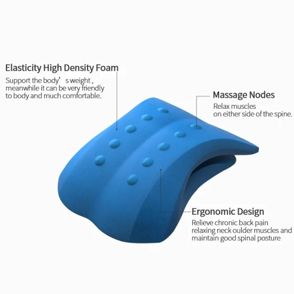 Home Therapy Back Pain Relief Traction Pillow Lumbar Traction Back Stretcher With Cushion