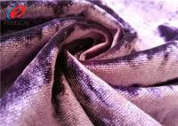 Tissu brillant de velours de diamant de tissu de la Corée Velboa de polyester/velours de Spandex pour la robe