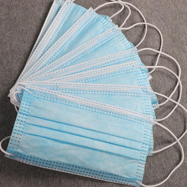 Tamanho de máscara médico descartável 17,5 * 9.5cm de 3 dobras para a proteção pessoal