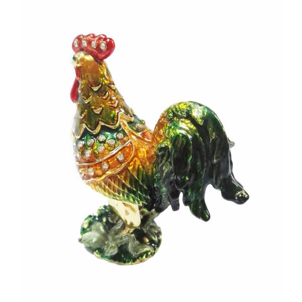 Decorative Alloy Rooster Jewelry Boxes High quality rooster shape jewelry box