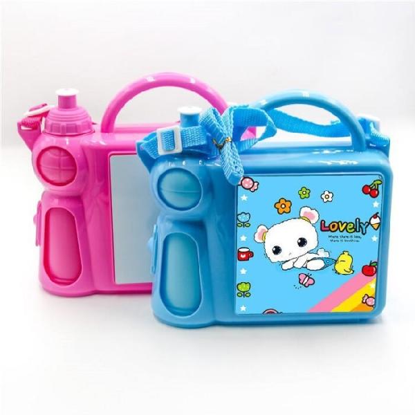 Sublimation Lunch Box Blank With Water Bottle Personalised Childrens Sublimation Plastic Kids Lunch Box
